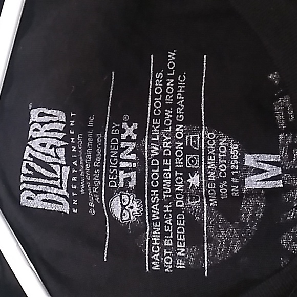 Overwatch Reaper Skull Print T-Shirt - Picture 3 of 3